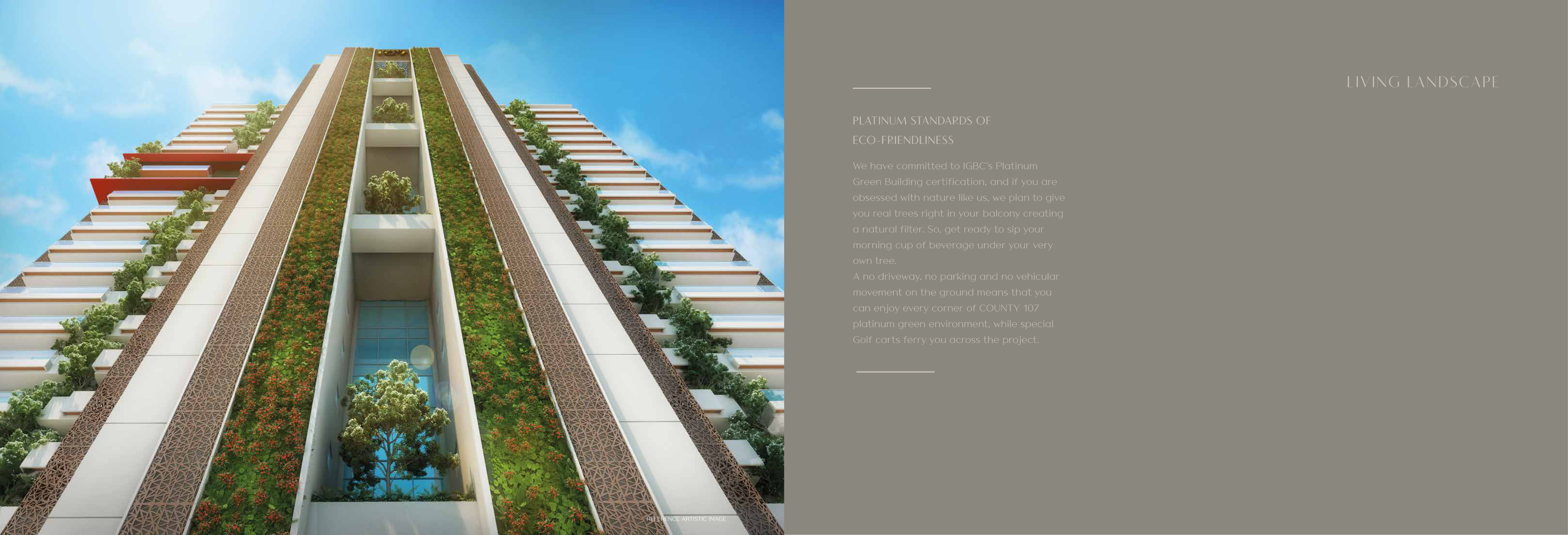 County 107 — amenities reference from e-brochure (indicative)